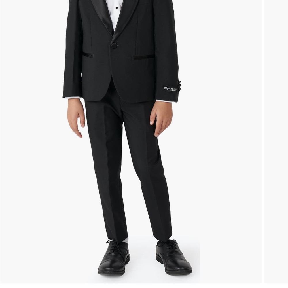 OppoSuits Black Tuxedo for boys